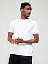  image of boss-thompson-regular-fit-logo-t-shirt-in-cotton-jersey-white
