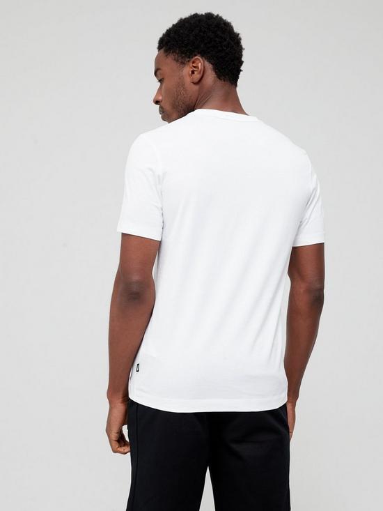 stillFront image of boss-thompson-regular-fit-logo-t-shirt-in-cotton-jersey-white
