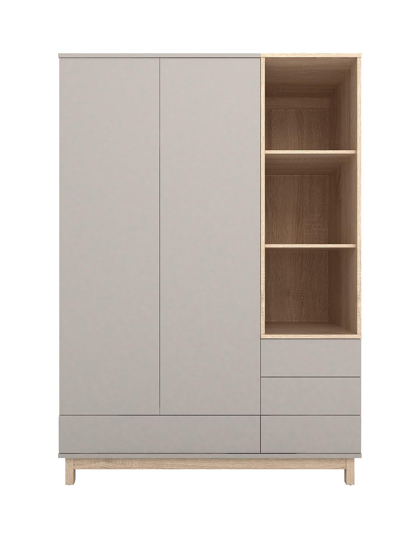 Habitat Skandi Door Drawer Open Wardrobe White By Habitat , 54% OFF