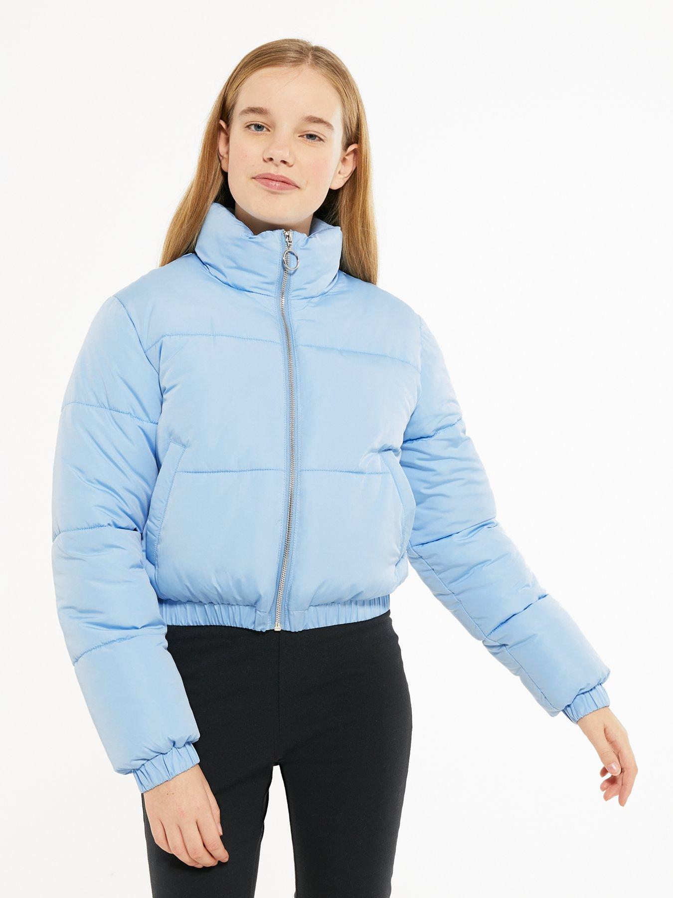 New Look 915 Girls Padded Jacket - Pale Blue | very.co.uk