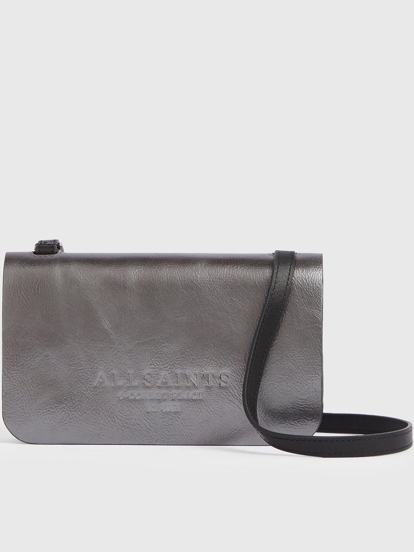 Bags & Purses Ludivine Leather Crossbody Bag - Gunmetal Silver