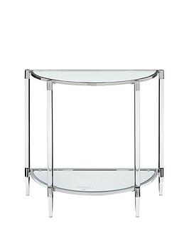 Product photograph of Very Home Chic Acrylic Console Table from very.co.uk