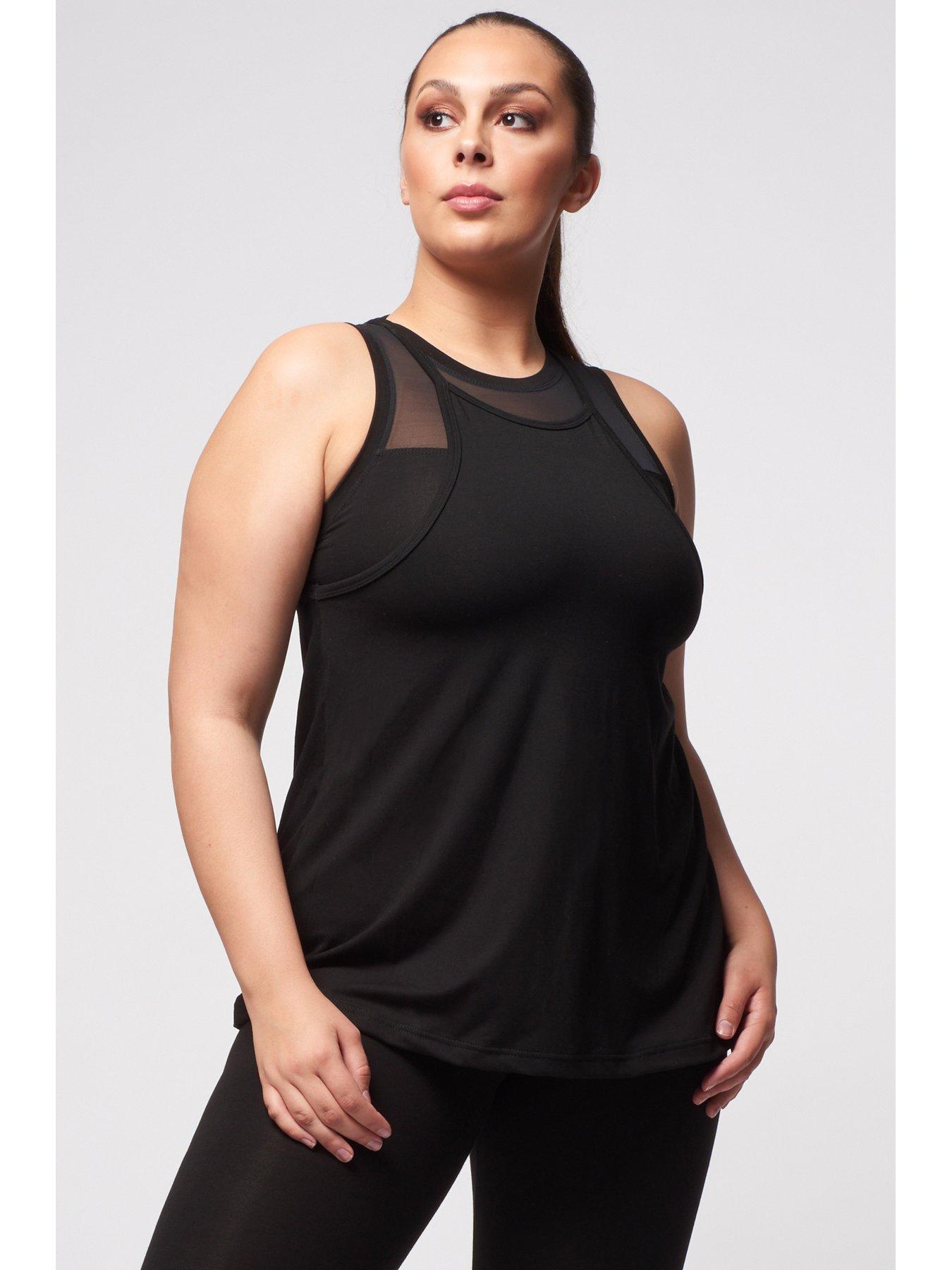 undefined Tlc Sport A Line Loose Vest - Black
