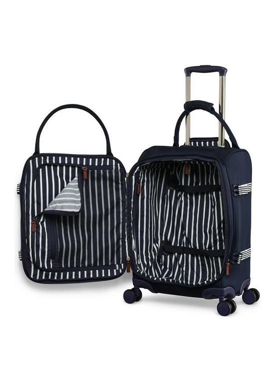 stillFront image of joules-cabin-trolley-suitcase-french-navy