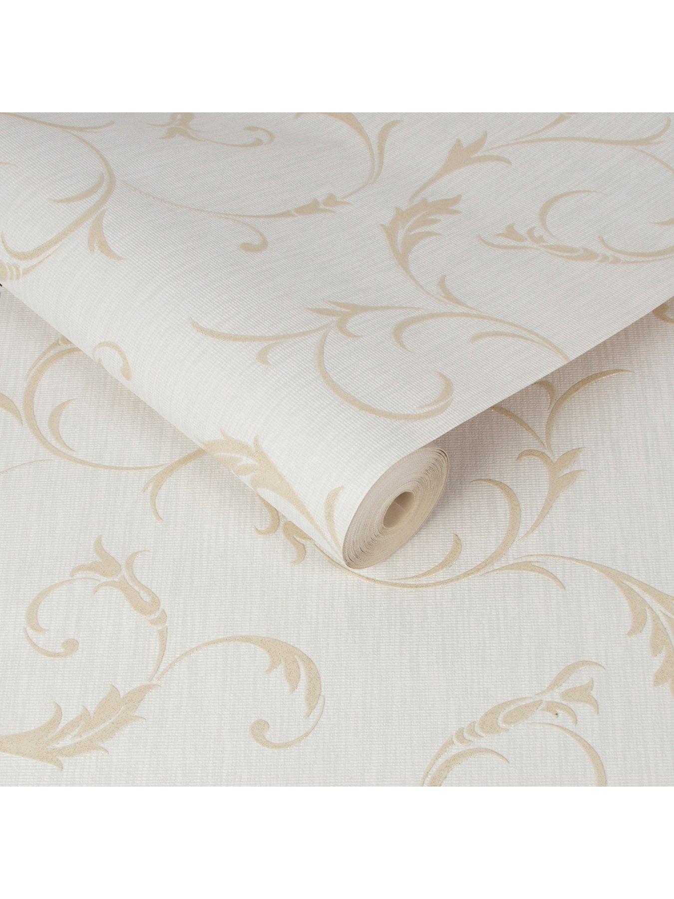 Image 2 of 3 of Superfresco &nbsp;Athena White Gold Wallpaper