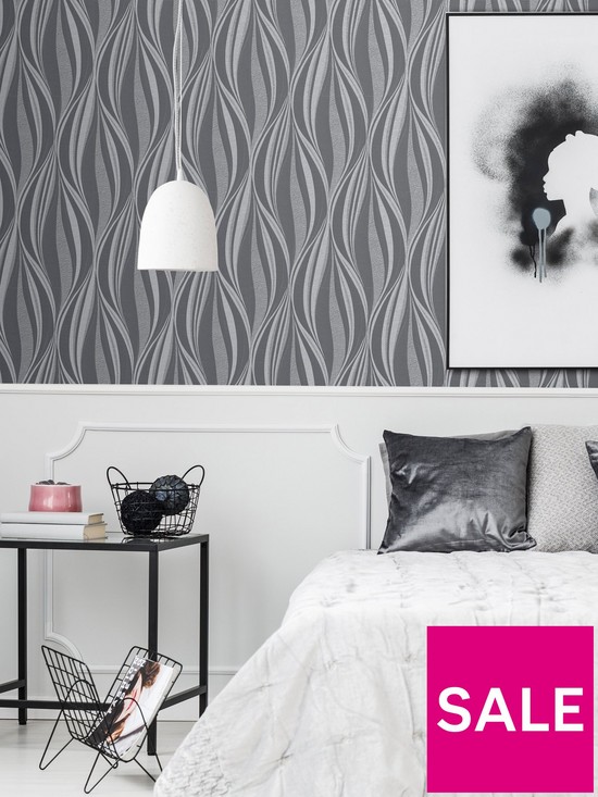 front image of boutique-nbsptango-charcoal-silver-wallpaper