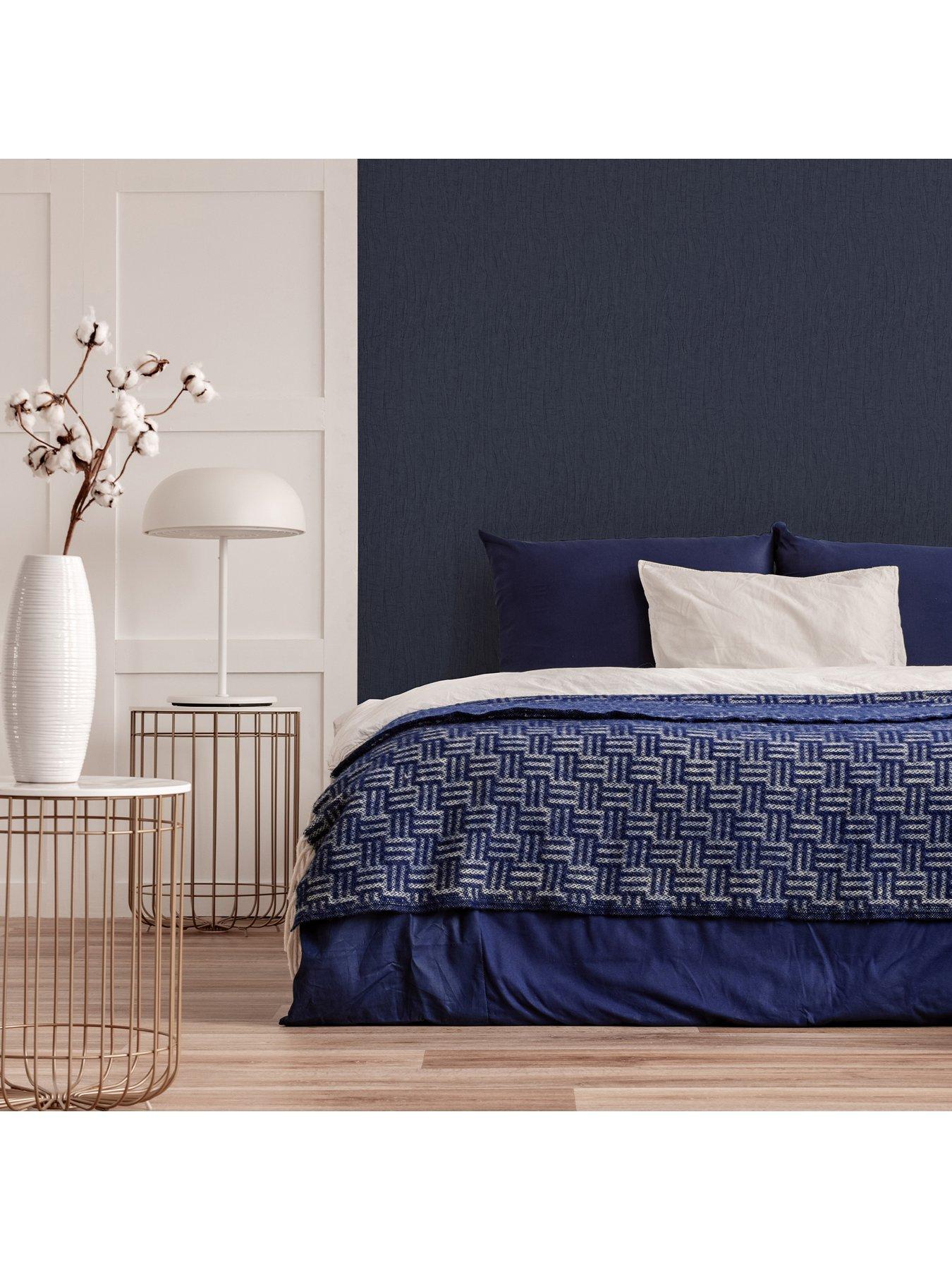Image 3 of 3 of Boutique Marquise Plain Sapphire Wallpaper