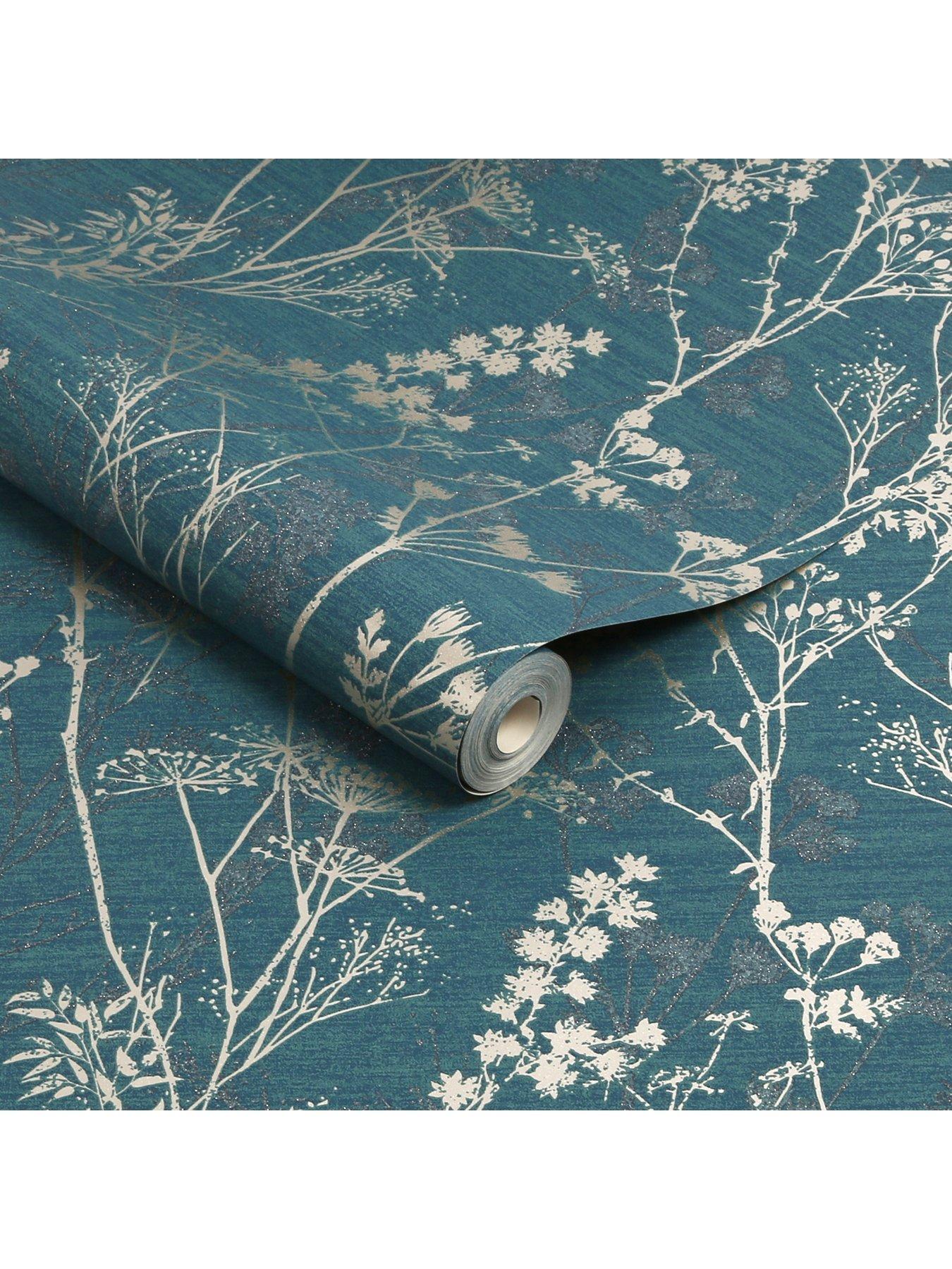 Image 2 of 3 of Superfresco &nbsp;Hedgerow Teal Wallpaper