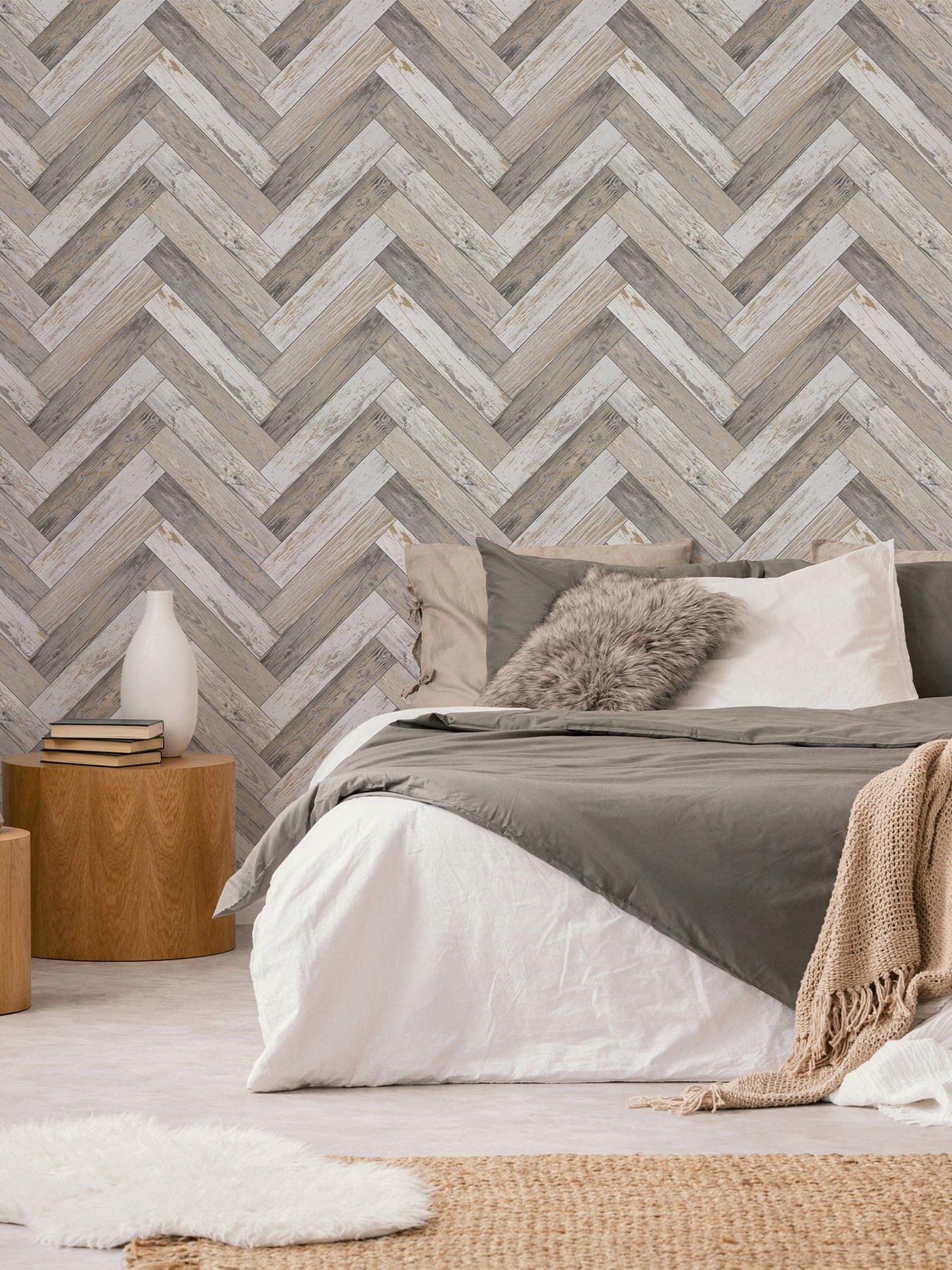 Product photograph of Sublime Rustic Parquet Wallpaper from very.co.uk