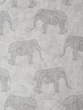 Product photograph of Fresco Moroccan Elephants Wallpaper from very.co.uk