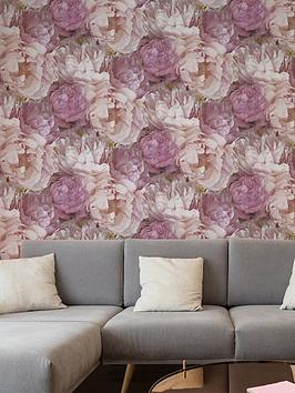 Product photograph of Fresco Teasie Pink Wallpaper from very.co.uk