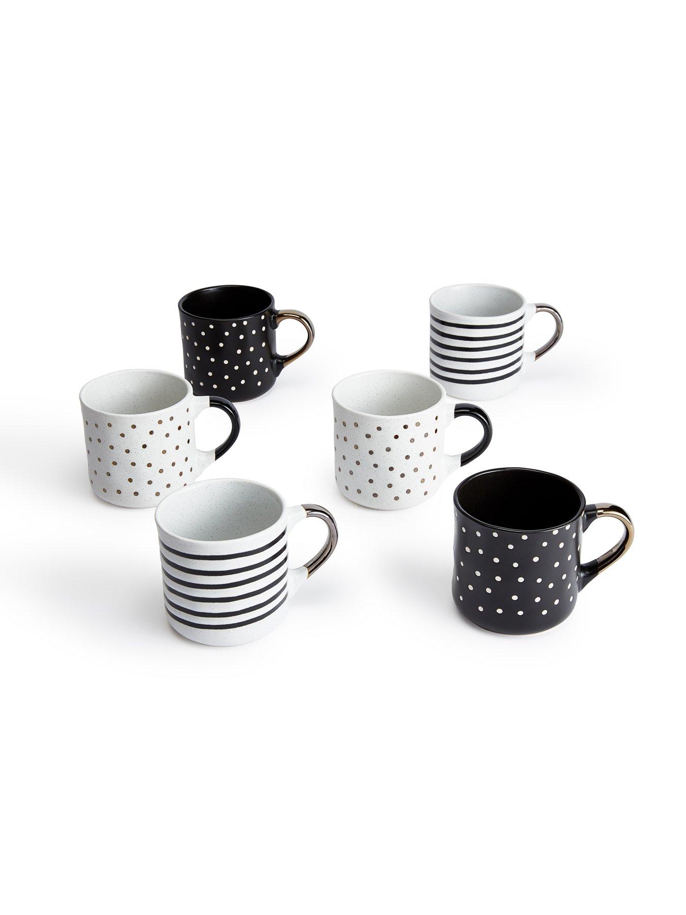 Image 2 of 3 of WATERSIDE Stripe & Spots Set of 6 Mugs