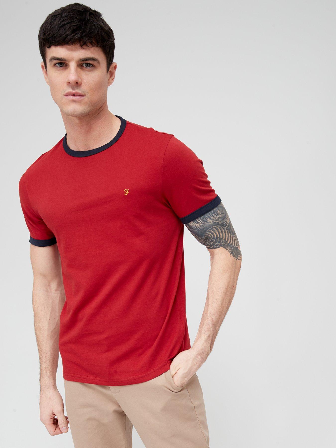 T-shirts & Polos Groves Ringer Cotton T-shirt - Red