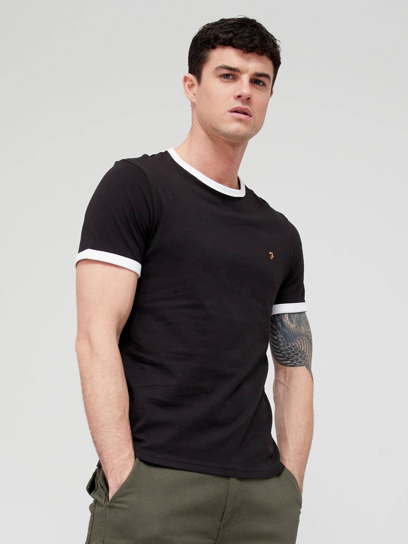 T-shirts & Polos Groves Ringer Cotton T-shirt - Black