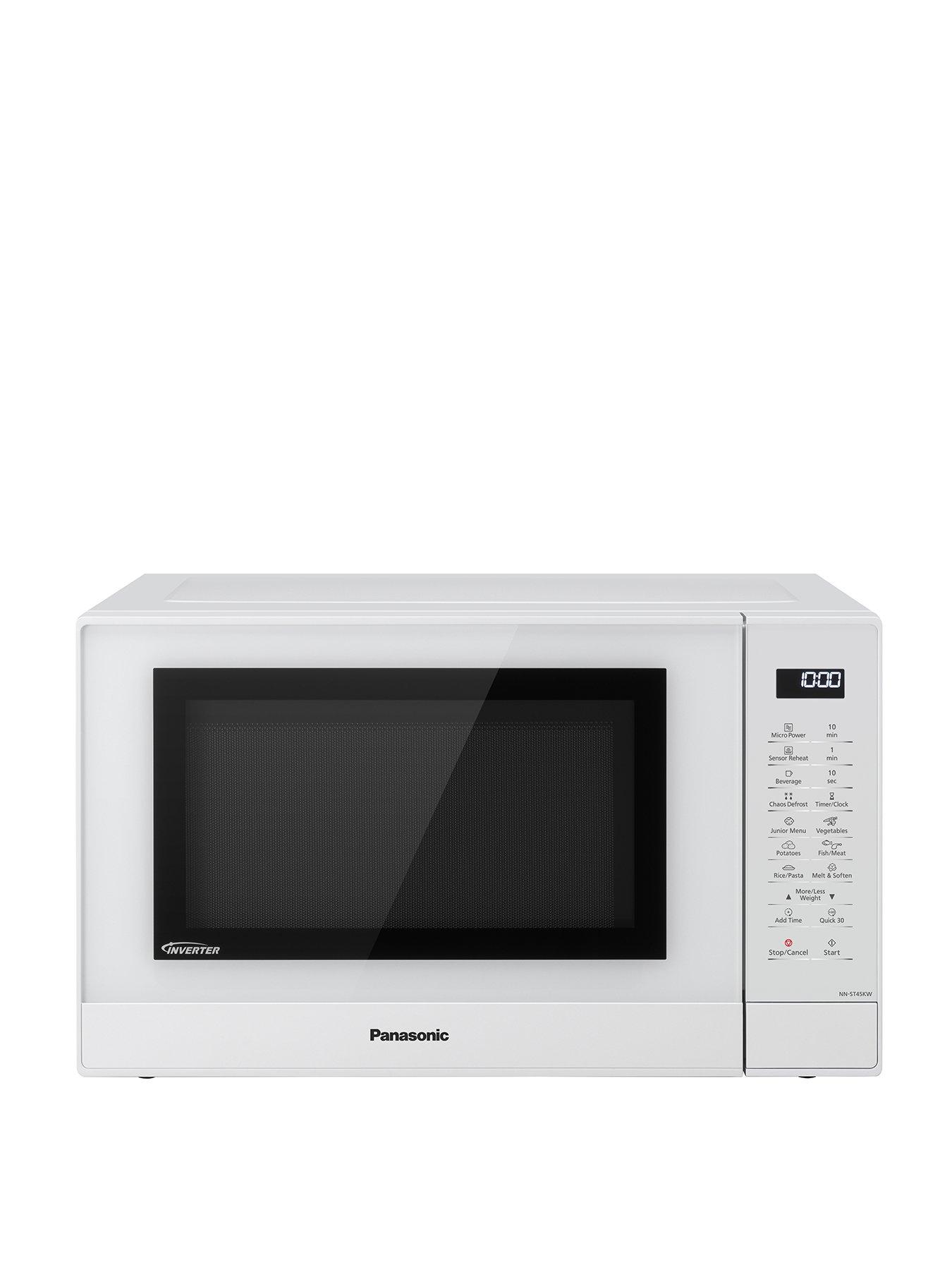 Product photograph of Panasonic Nn-st45kwbpq Solo Microwave from very.co.uk