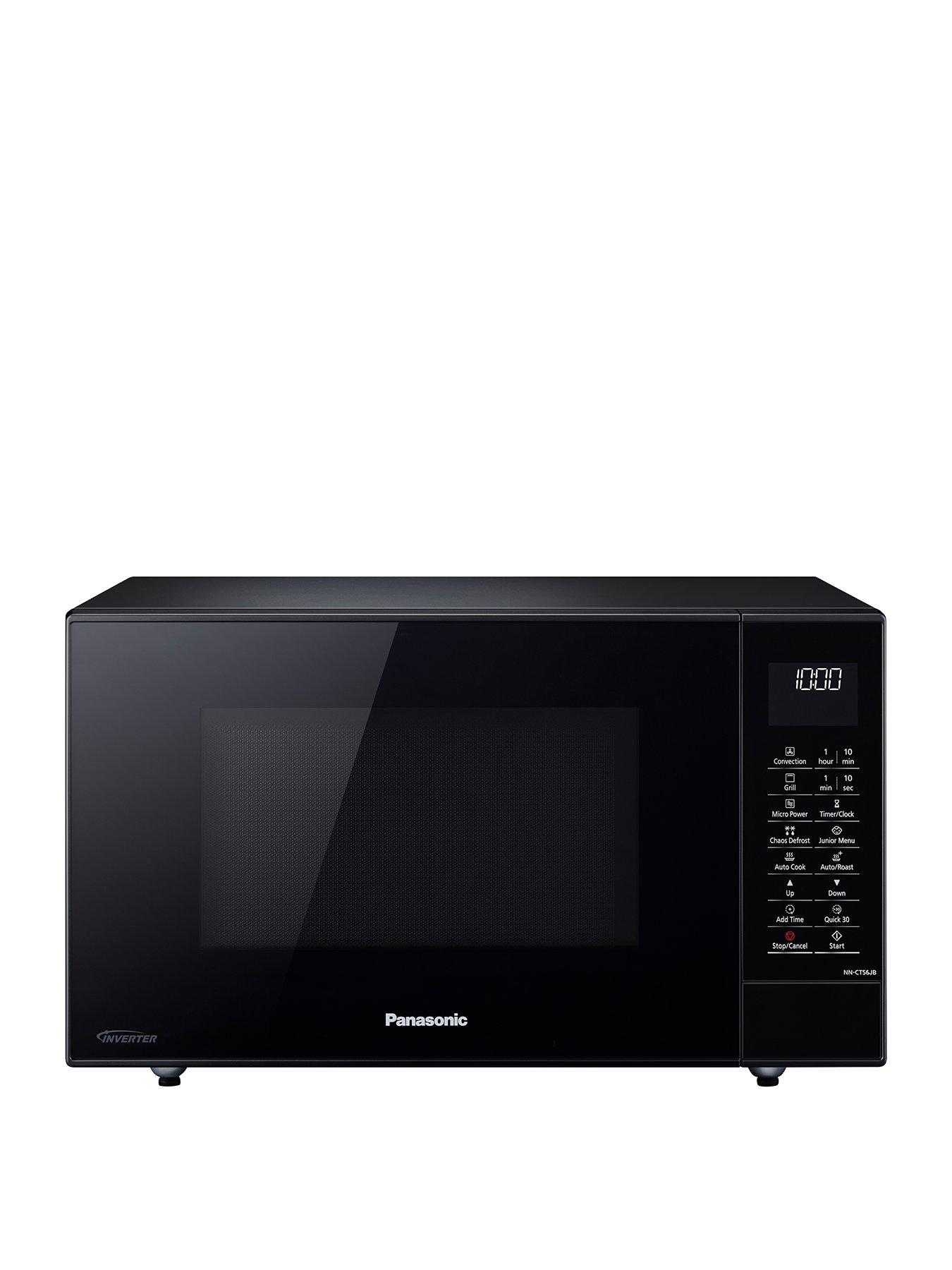 Product photograph of Panasonic Nn-ct56jbbpq Microwave - Black from very.co.uk