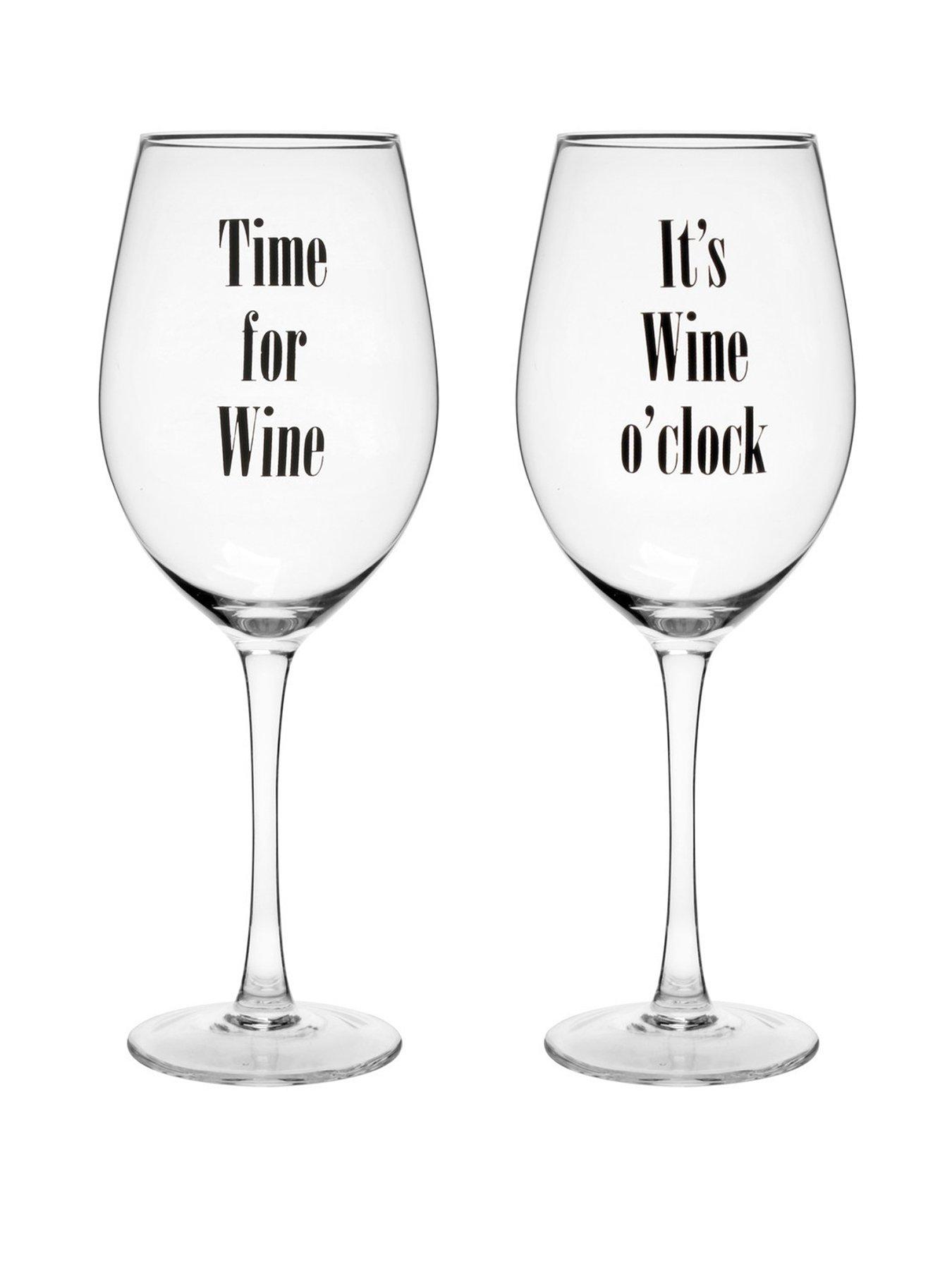 Verity Time For Wine Large Wine Glasses