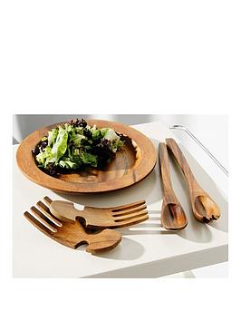 Product photograph of Premier Housewares Kora Acacia Wood Salad Servers from very.co.uk