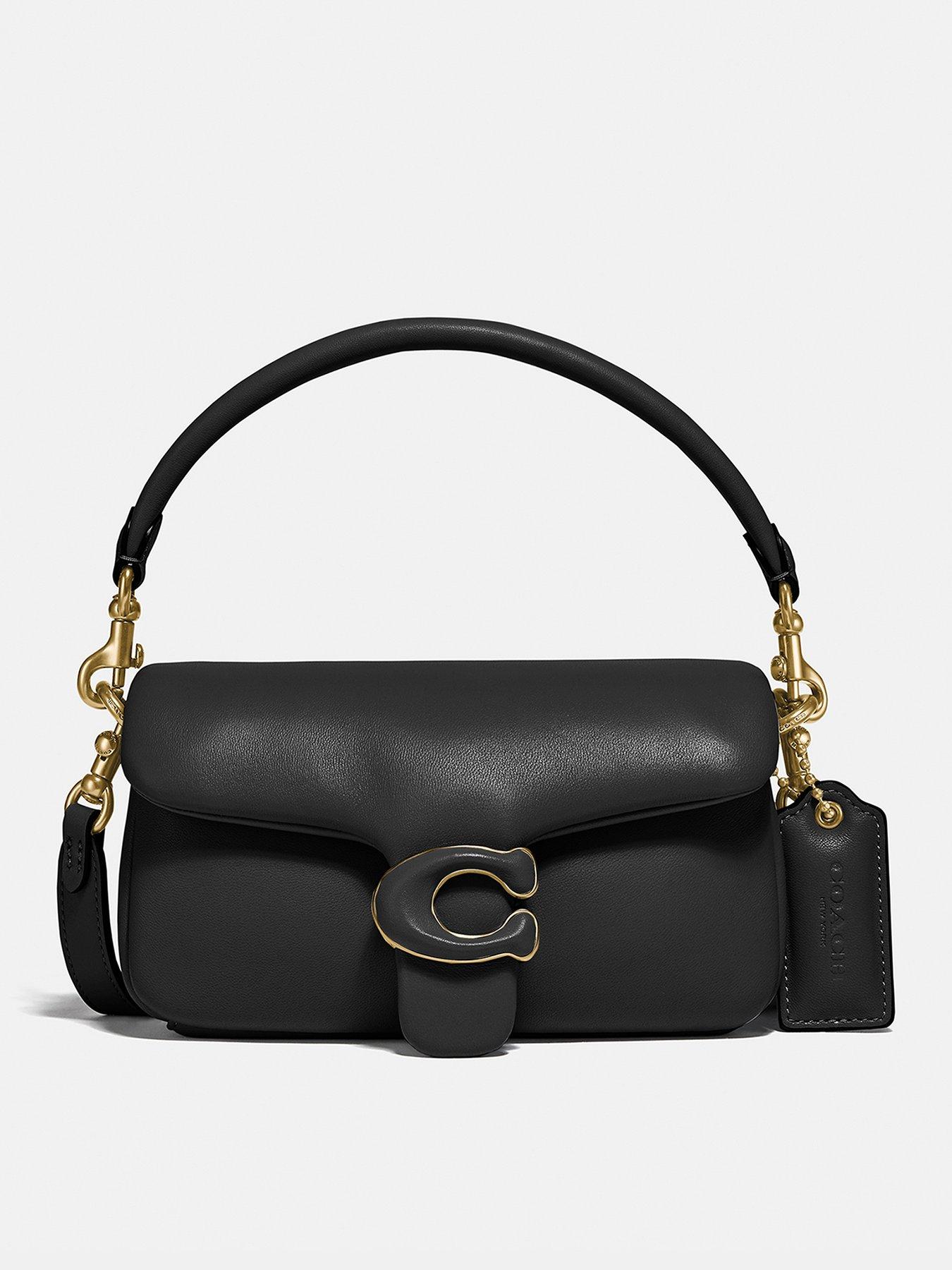 Coach small outlet sling bag black