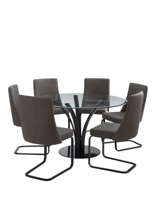 stillFront image of very-home-alanna-130-cm-glass-top-round-dining-table-6-chairs-charcoal
