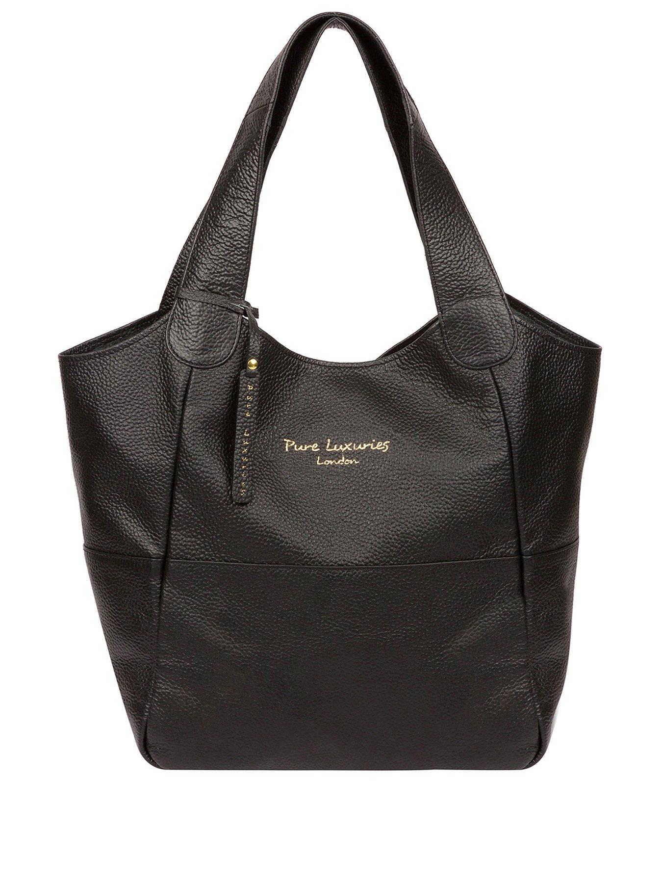  Freer Leather Tote Bag - Black