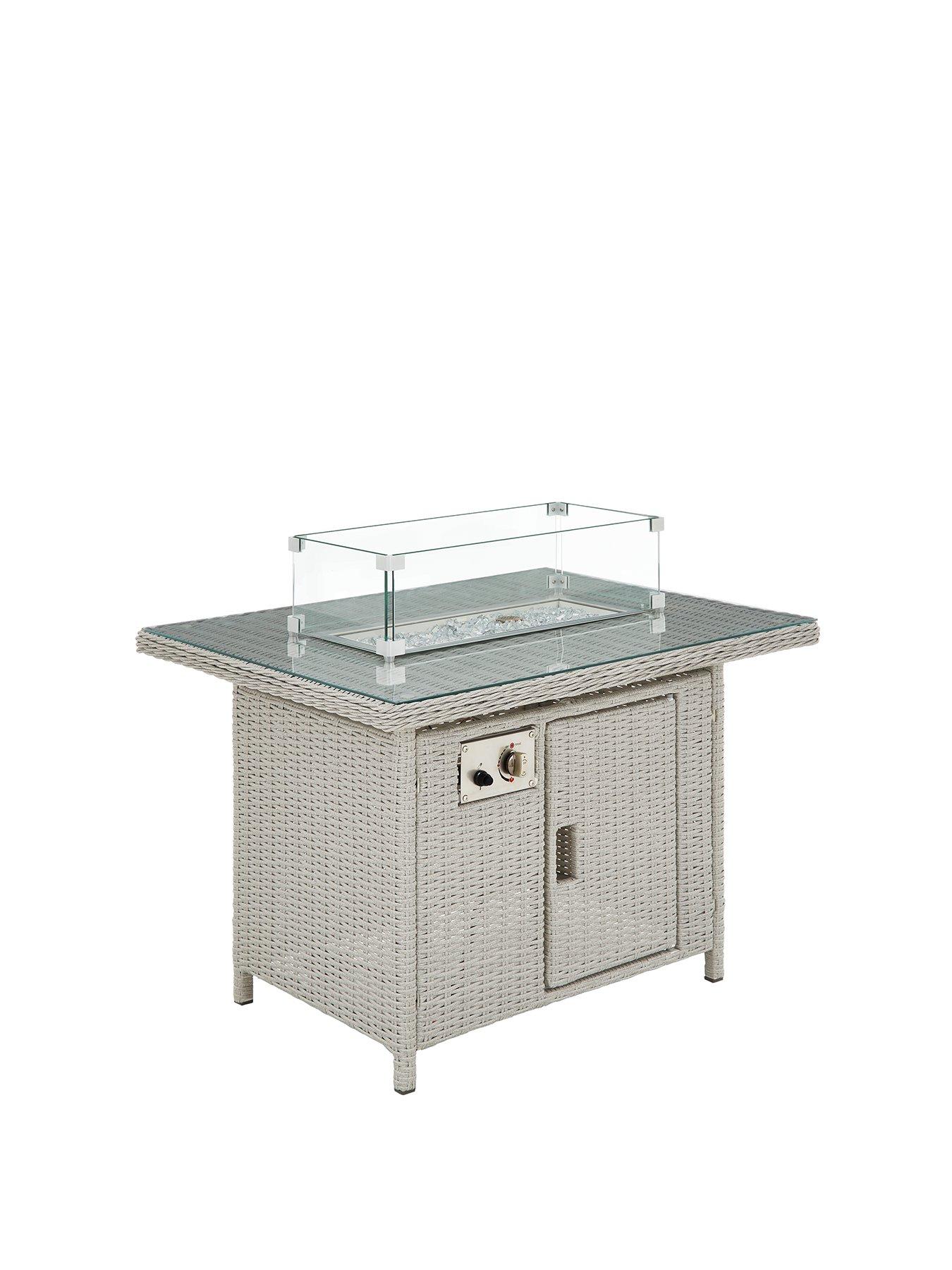 Image 3 of 6 of Very Home Athens Compact Corner Set with Firepit Table
