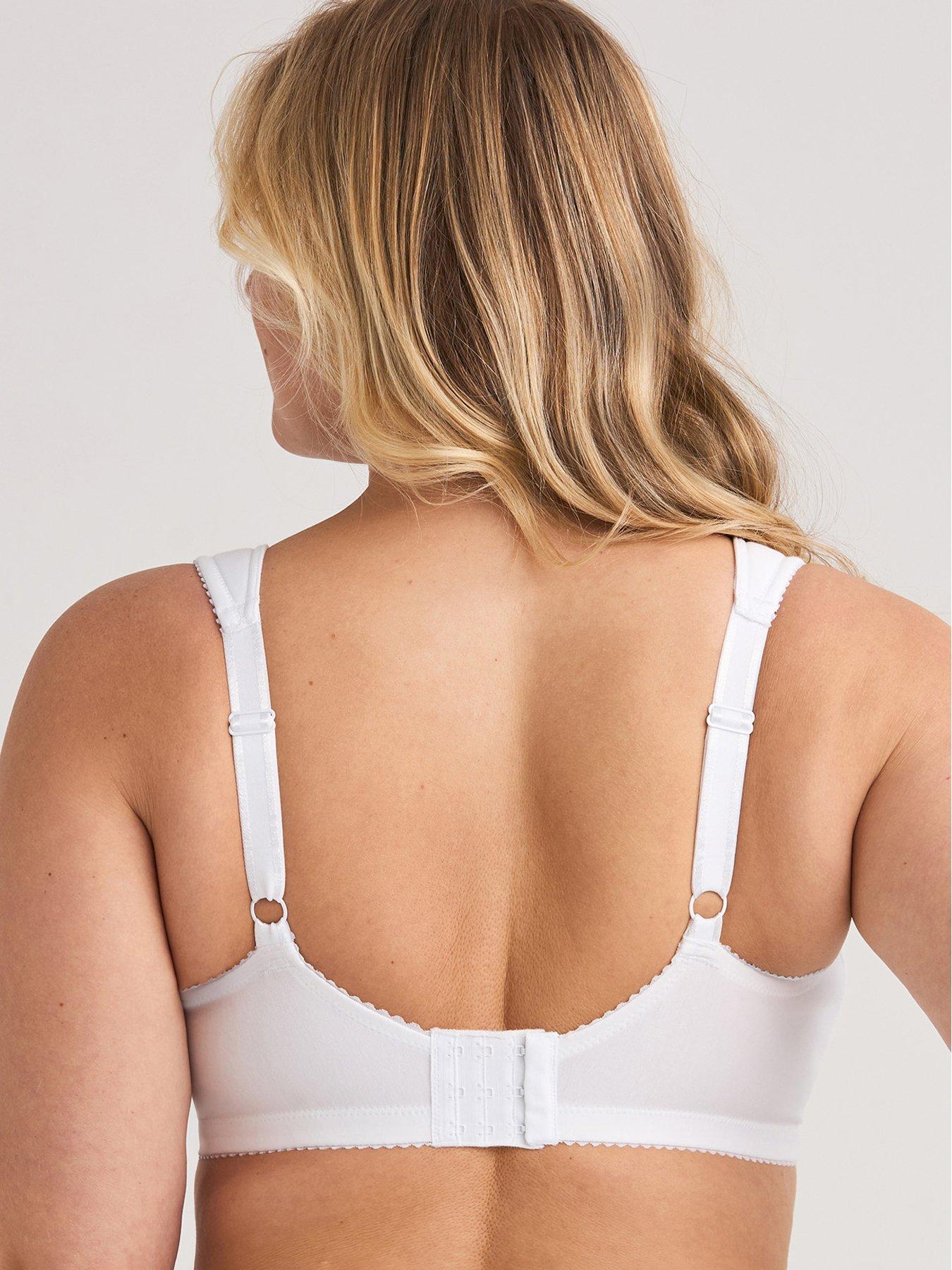 Image 2 of 4 of Miss Mary of Sweden Lovely Lace Non-wired Bra With Padded Side Support - White