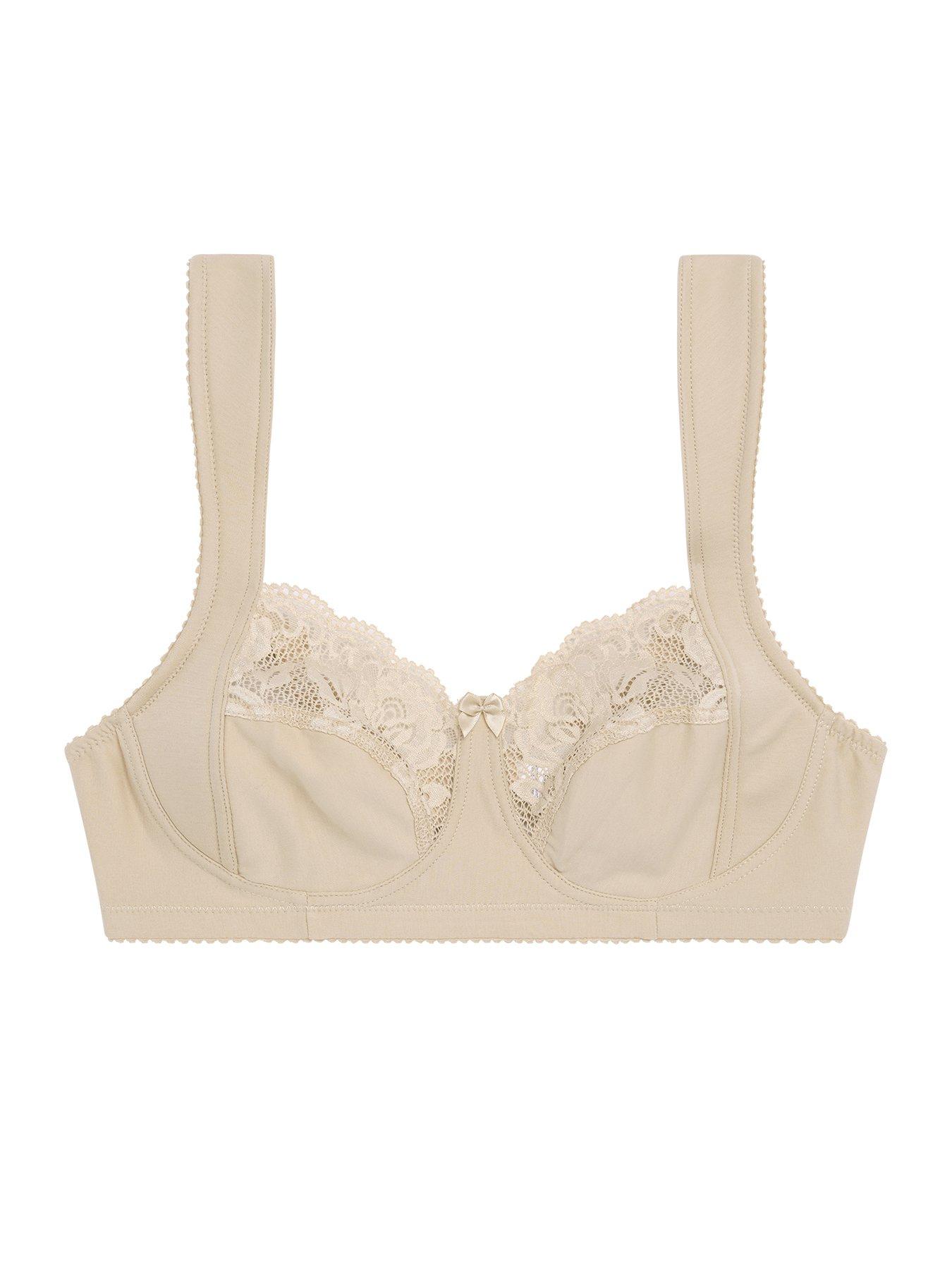 Image 4 of 4 of Miss Mary of Sweden Lovely Lace Non-wired Bra With Padded Side Support - Nude