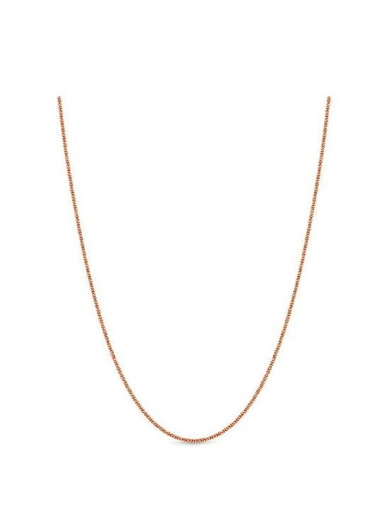 front image of simply-silver-sterling-silver-rose-gold-sparking-necklace