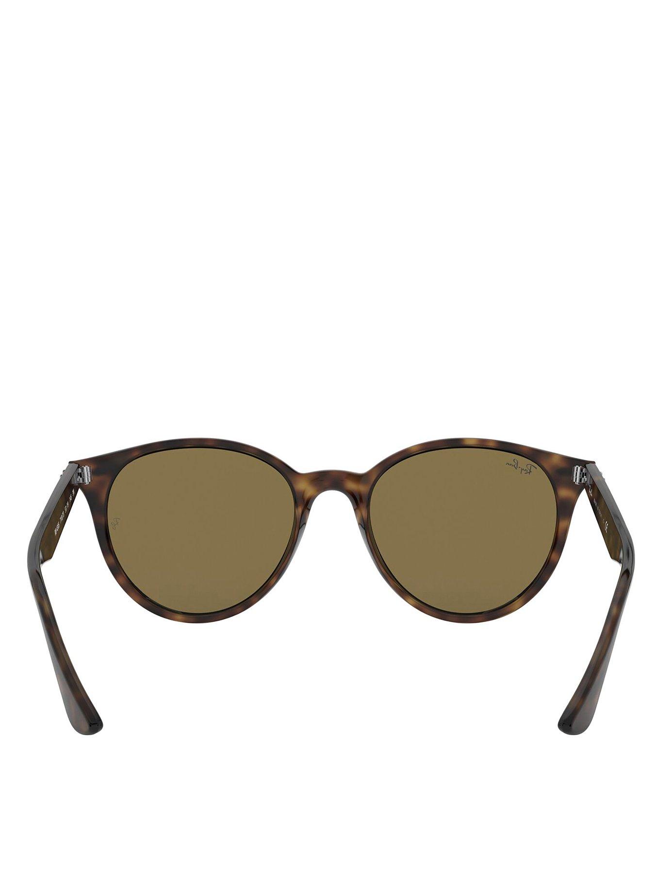 Image 3 of 3 of Ray-Ban Round Tortoise Frame Sunglasses - Brown