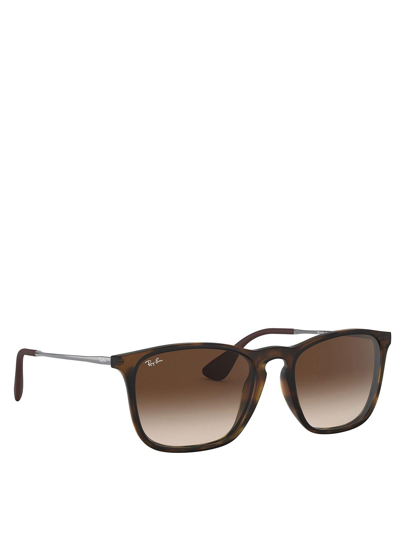 undefined Tort Accetate Square Sunglasses - Brown