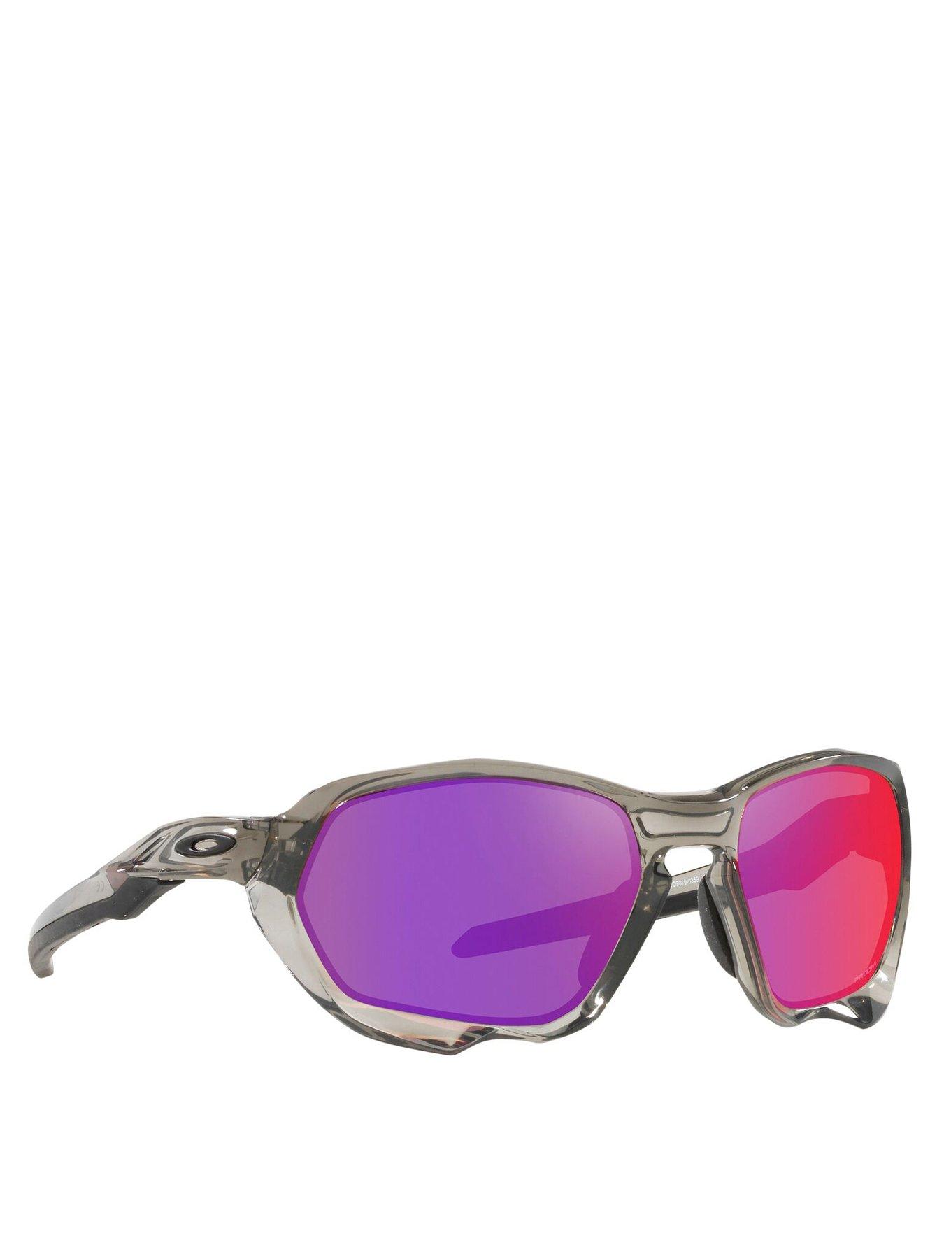 Oakley Sport Grey Frame Purple Lens Sunglasses - Grey 