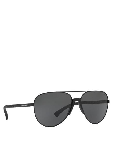 emporio-armani-grey-lens-aviator-sunglasses-black