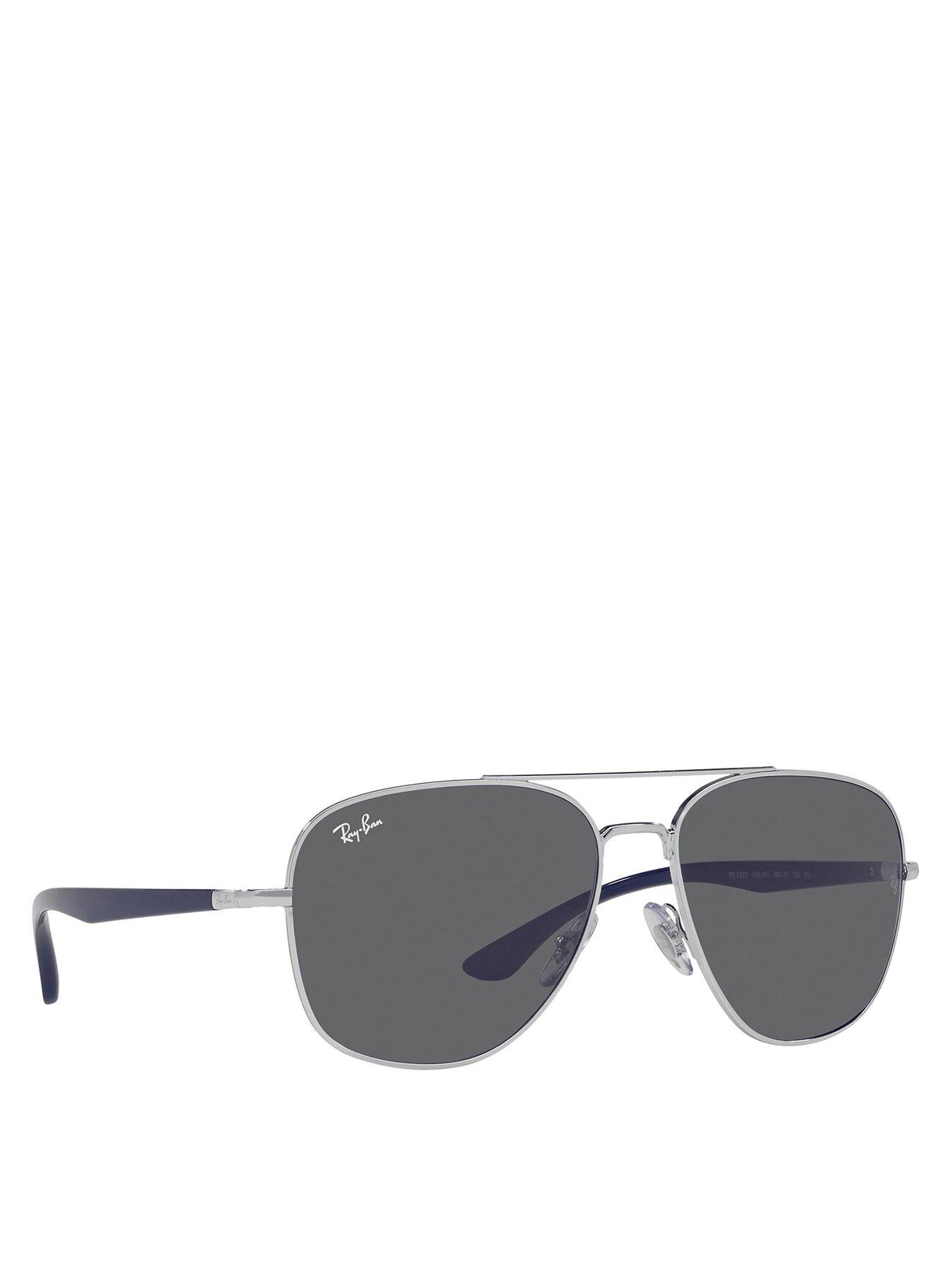 ray-ban-metal-frame-square-sunglasses-grey