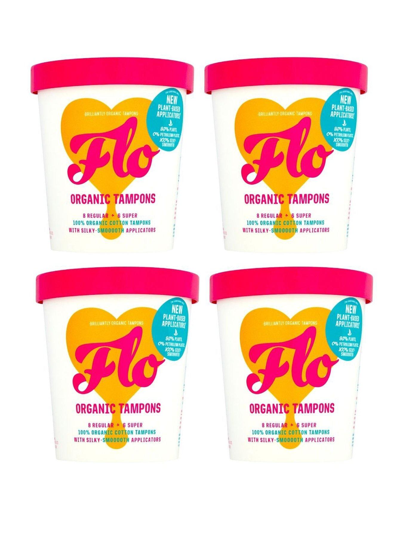 Here We Flo Bundle of FLO EcoApplicator Tampons, Regular + Super Combo