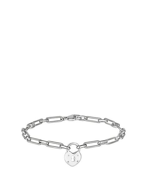 simply-silver-sterling-silver-925-paperlink-lock-heart-bracelet