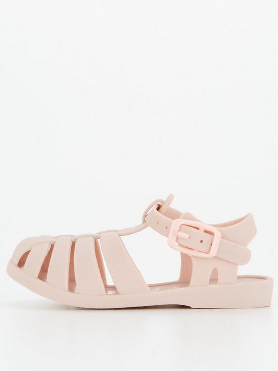 front image of v-by-very-younger-girls-buckle-jelly-sandals-pink