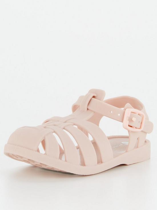 stillFront image of v-by-very-younger-girls-buckle-jelly-sandals-pink