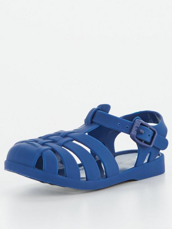 stillFront image of v-by-very-younger-boys-buckle-jelly-sandals-navy