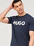  image of hugo-dulivio-regular-fit-t-shirt-dark-blue