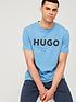  image of hugo-dulivio-large-logo-t-shirt-blue