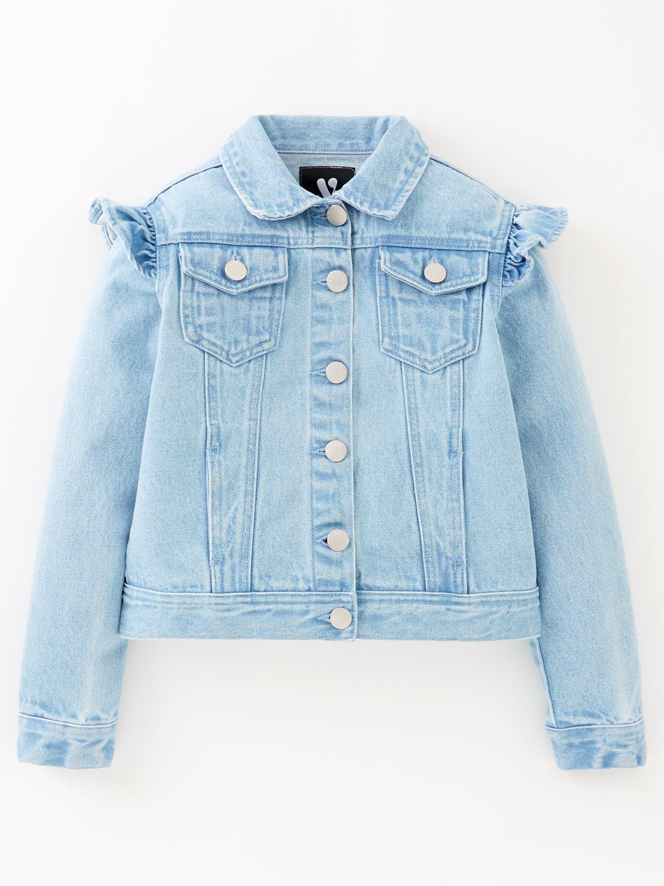 Light blue hotsell denim jacket girls