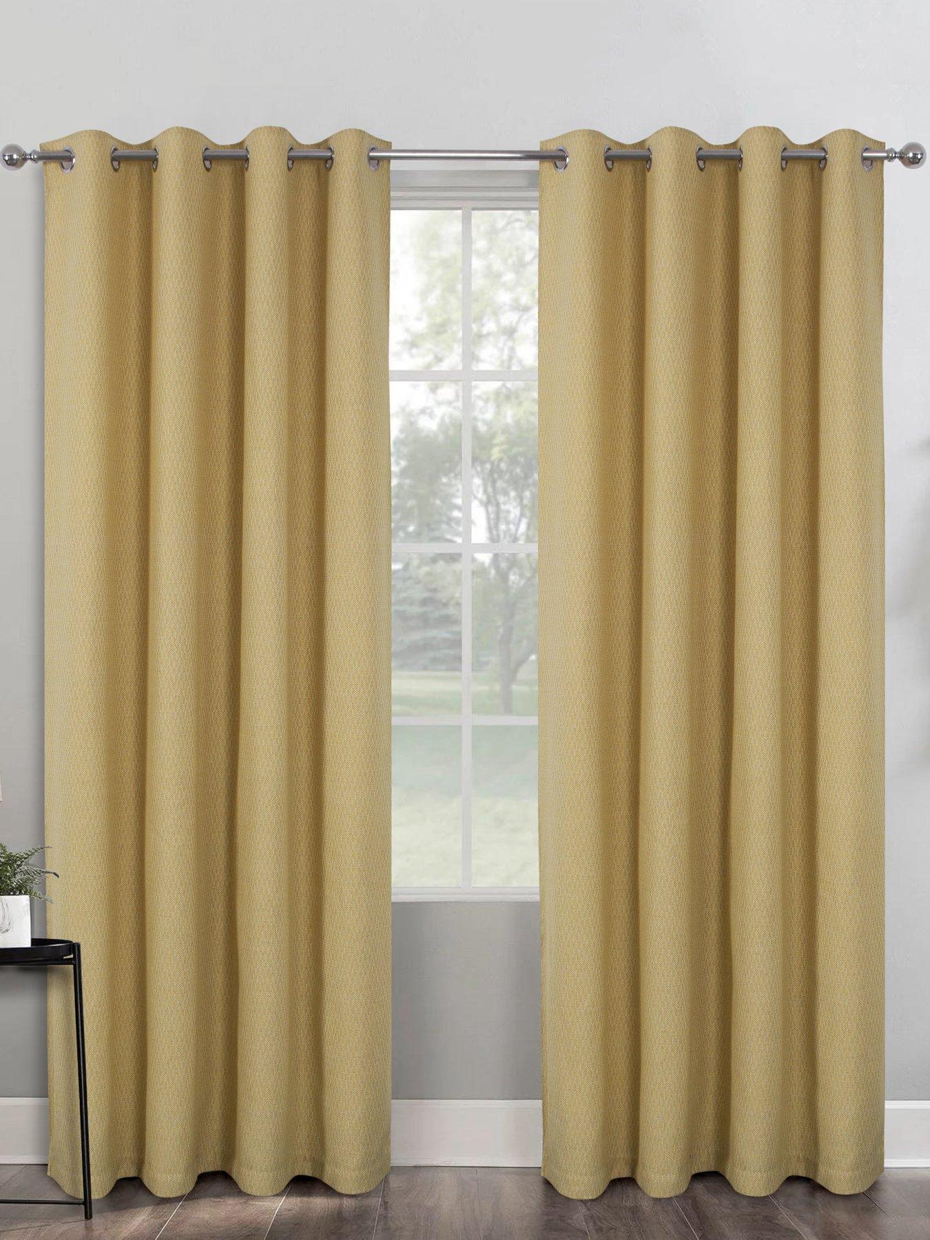 undefined Woolacombe Blackout Lined Eyelet Curtains
