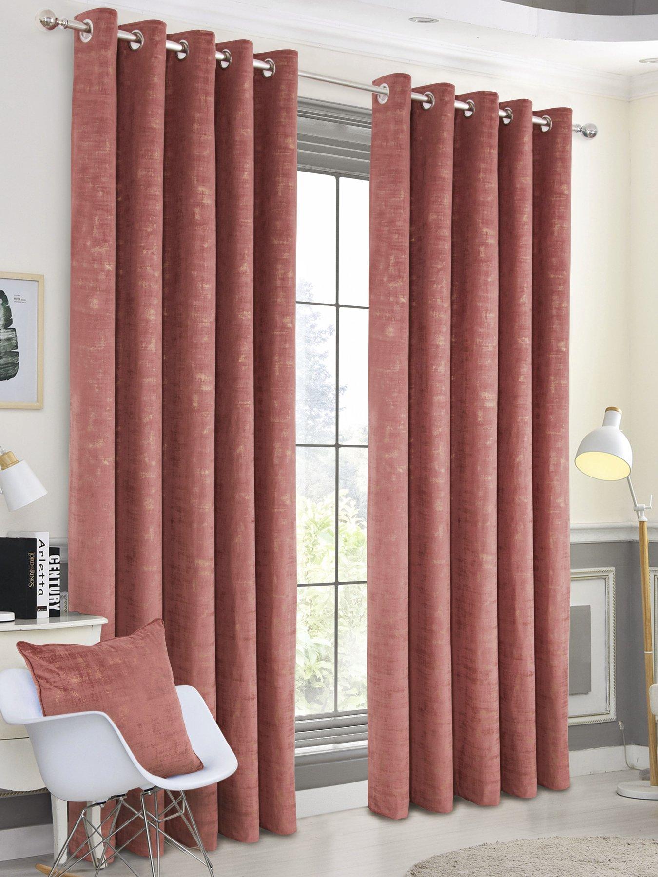 Very Home Thermal Velour Lined Eyelet Curtains