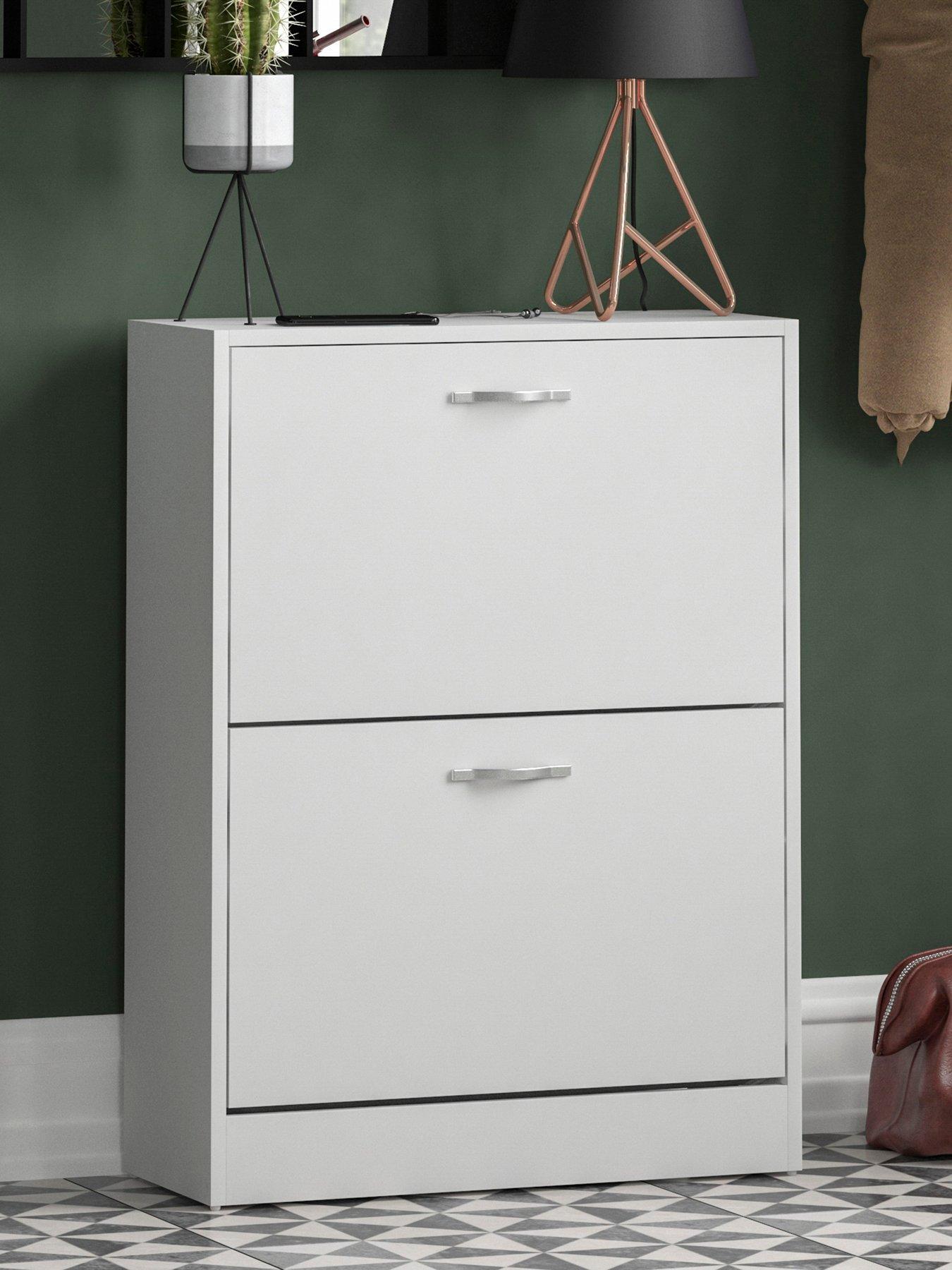 Product photograph of Vida Designs Bree 2 Drawer Shoe Cabinet from very.co.uk