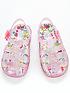  image of v-by-very-younger-girls-floral-glitter-jelly-sandals--nbsppink