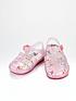  image of v-by-very-younger-girls-floral-glitter-jelly-sandals--nbsppink