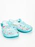  image of v-by-very-younger-girls-floral-glitter-jelly-sandals
