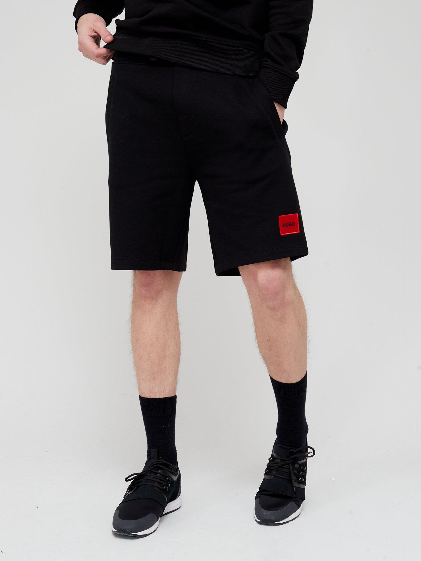 Pantaloncini Hugo Diz Jelly Con Etichetta - Cotone Terry Fit Relaxato Con Tasca