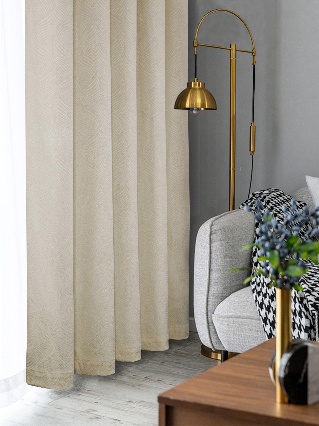Image 6 of 7 of Very Home Valentina Embossed Velour Blackout Eyelet Curtains